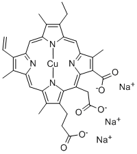 Chlorophyllin sodium copper salt Structure